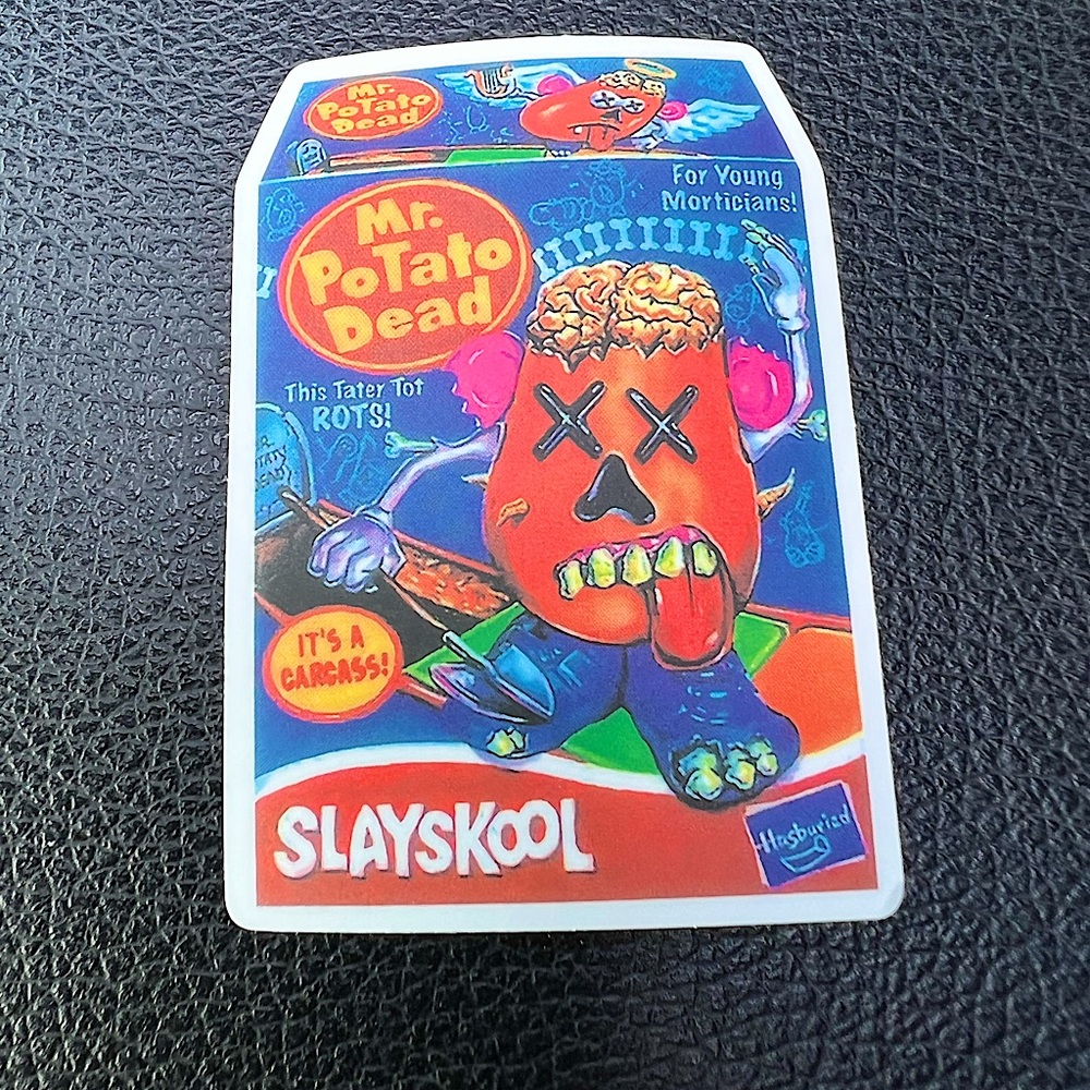 SlaySkool Horror Gross Crude Rude Blunt Brand Parody 80s 90s Blunt Funny Sticker
